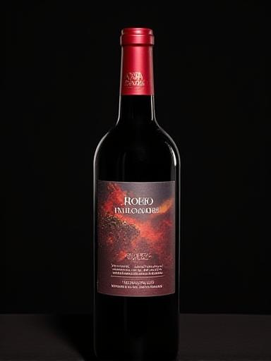 Bottiglia di vino Etna Rosso DOC.